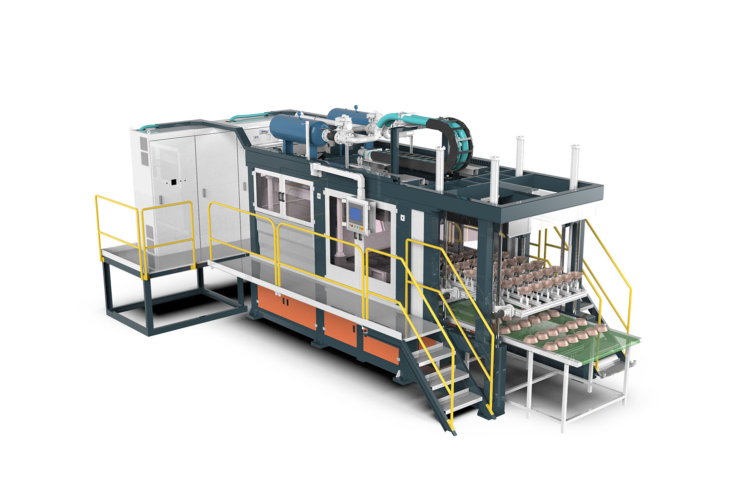 HM-ZX1614 Automatic Molded Pulp Tray Forming machine